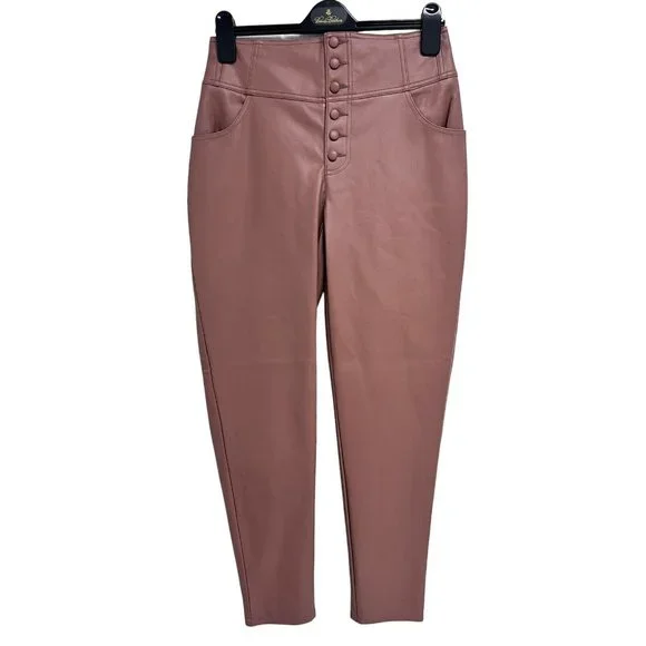 Bar III | Pants & Jumpsuits | Bar Iii Womens Light Brown Skinny Leg Faux  Leather Dress Pants Size 6 | Poshmark